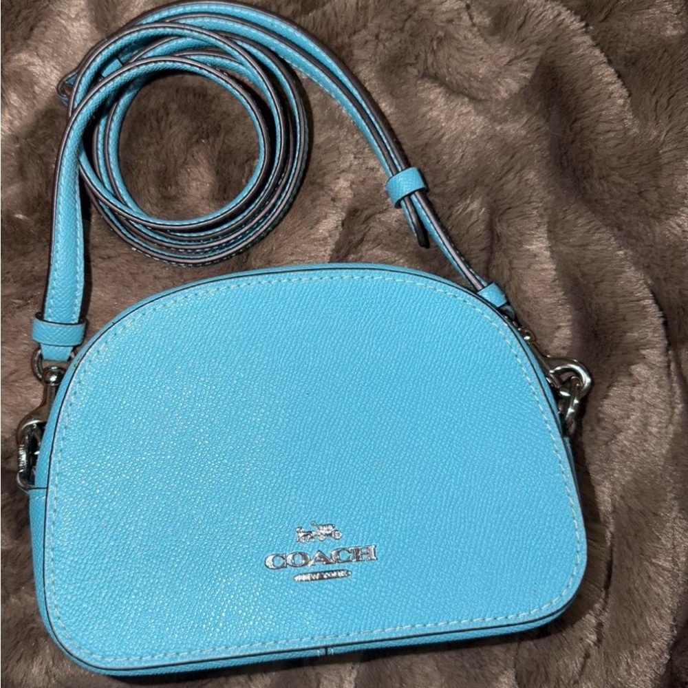 Coach Turquoise Blue Crossbody Dome Bag
